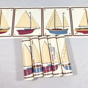 Wallpaper Border Nautical Boat Sailing 5 Rolls